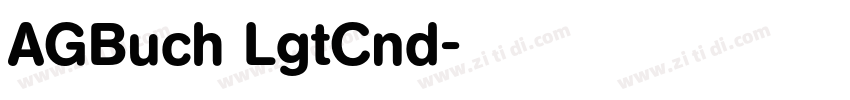 AGBuch LgtCnd字体转换